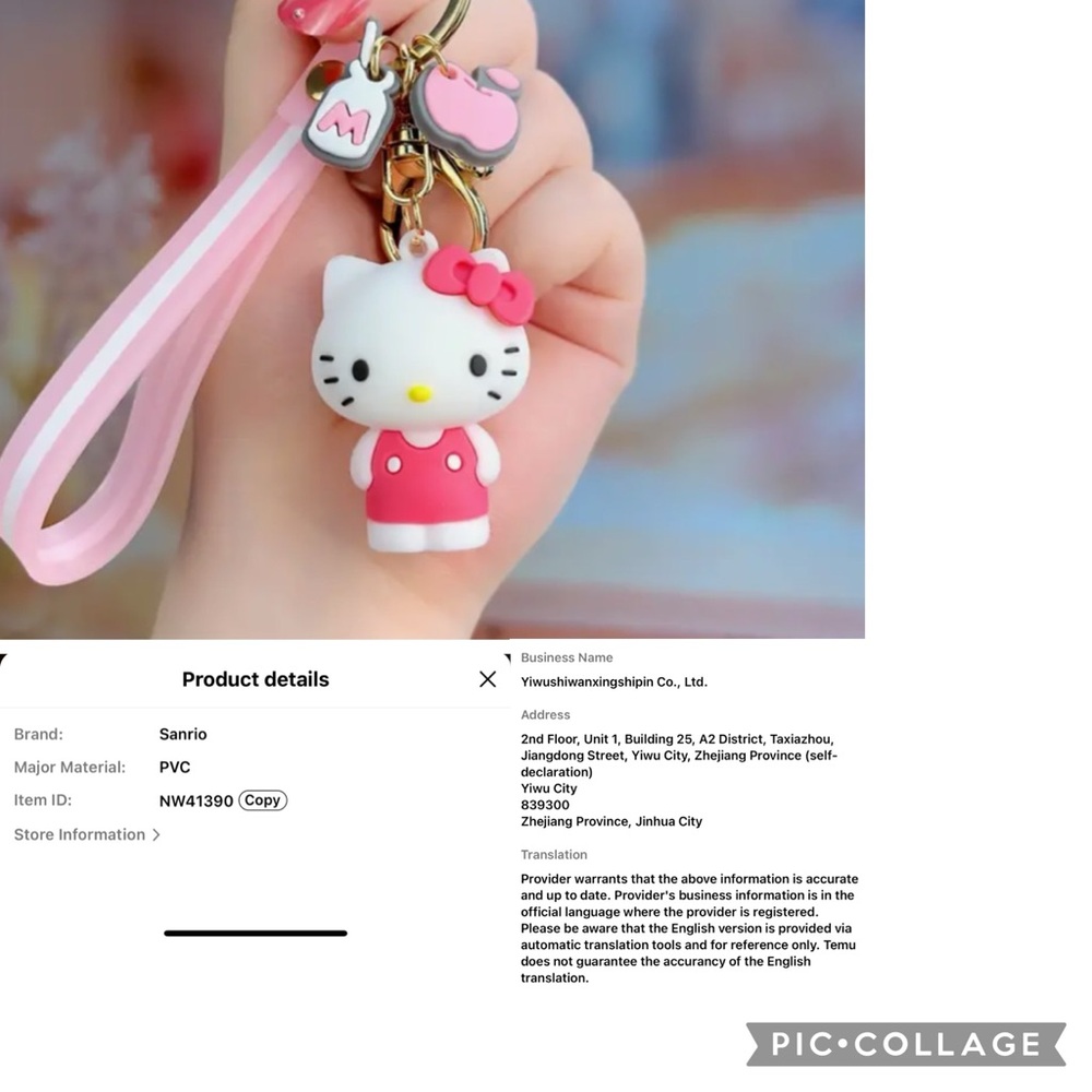 Sanrio Hello Kitty keychain New in packaging